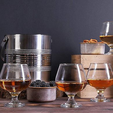 Set of 4 Whiskey Glasses, 13 Oz Bourbon Snifter Glasses for Cognac, Brandy, Cocktails, Spirits