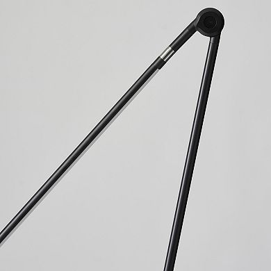 Brightech Libra Led Floor Lamp, Contemporary Minimalist Standing Lamp, Adjustable & Dimmable - Black