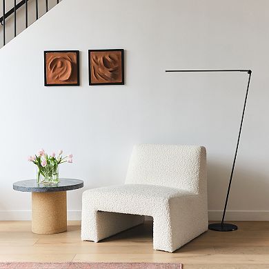 Brightech Libra 54.5" Modern Minimalist LED Floor Lamp in Black with Adjustable Color Temperature