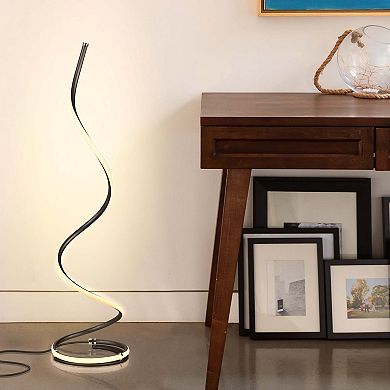 Allure Bright LED Spiral Lamp - Black