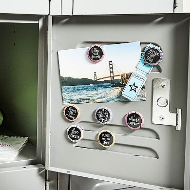 Paper Junkie18 Count Inspirational Magnets for Lockers or Fridge 1.2" Diameter