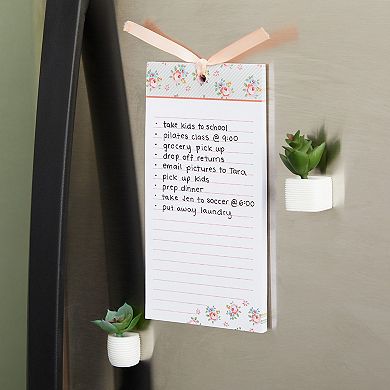 6-Pack Floral Magnetic Shopping List, Scratch Pads (4x8 In, 60 Sheets Each)