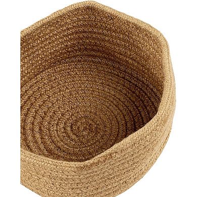 Woven Baskets for Storage, Brown Hemp Rope Basket (2 Sizes, 2 Pack)