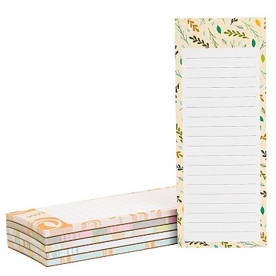 6-Pack Magnetic To Do Notepads, Floral Design (60 Sheets)