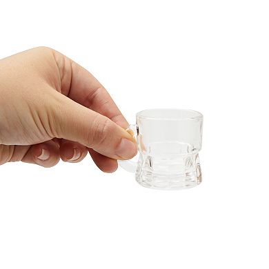 Mini Beer Mug Shot Glasses with Handles for Party (1.57 x 1.9 In, 12 Pack)