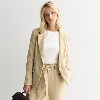 Juniors' SO® Single Button Blazer