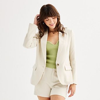 Juniors' SO® Single Button Blazer