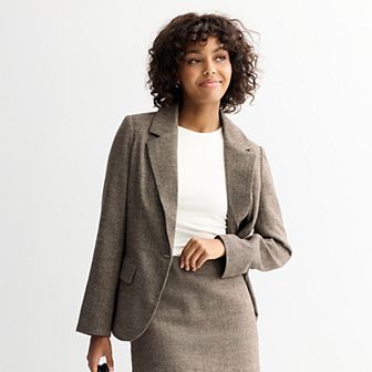 Juniors' SO® One Button Blazer