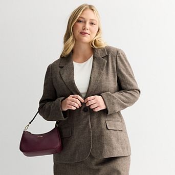 Juniors' Plus Size SO® One Button Blazer