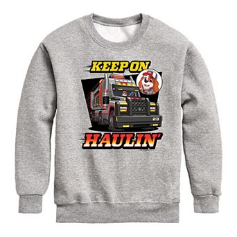 Boys 8-20 Paw Patrol "Keep On Haulin" Crew Fleece Sweatshirt