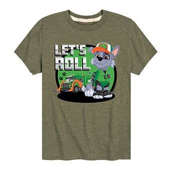 Boys 8-20 Paw Patrol "Let's Roll" Rocky Graphic Tee