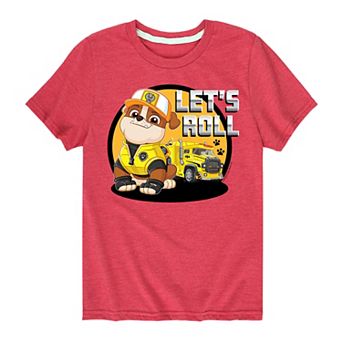 Boys 8-20 Paw Patrol "Let's Roll" Rubble Graphic Tee