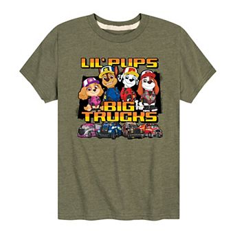 Boys 8-20 Paw Patrol "Lil Pups Big Trucks" Graphic Tee