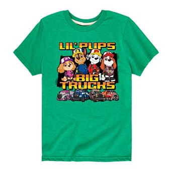 Boys 8-20 Paw Patrol "Lil Pups Big Trucks" Graphic Tee