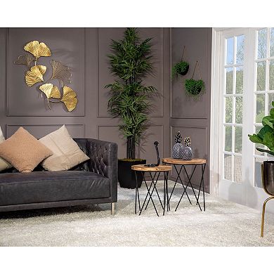 10" Black Geometric Prideful Snake Decorative Figurine