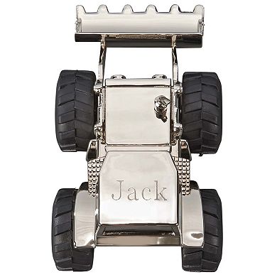 5.5" Silver Stainless Steel Front Loader Design Coin Bank