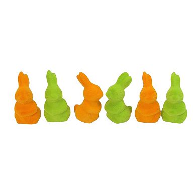 Club Pack of 24 Orange and Green Spring Easter Egg Ornaments 2.75"