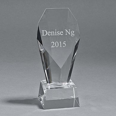 9.25" Optic Crystal Fountain Trophy