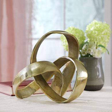 9" Gold Knot Table Top Sculpture