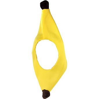 Large Banana Plush Hat, Halloween Costume for Party Head Cover Funny Cosplay 24"
