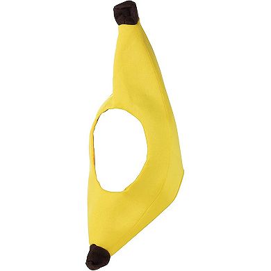 Large Banana Plush Hat, Halloween Costume for Party Head Cover Funny Cosplay 24"
