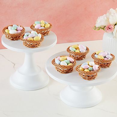 Mini Woven Baskets For Treats And Decor (brown, 3.1 X 1.2 Inches, 24 Pack)