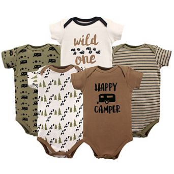 Baby Boy Cotton Bodysuits 5 pk