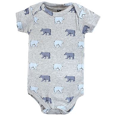 Hudson Baby Infant Boy Cotton Bodysuits, Mommys New Man