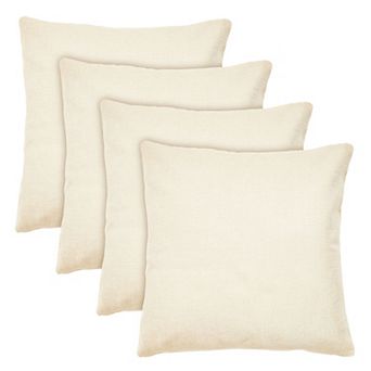 Set of 4 Blank Throw Pillow Covers, Cushion Cases for DIY Crafts, 17 x 17 in