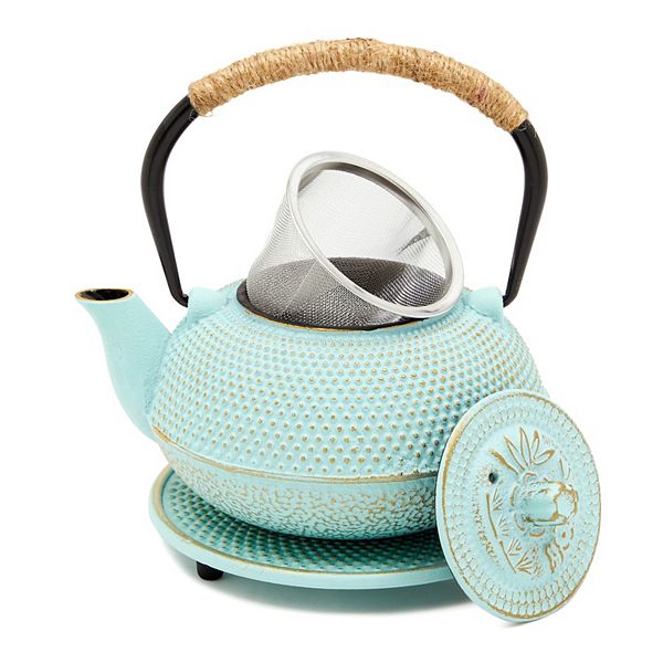 Kitchen HQ 1.3-Quart Cast Iron Tea Kettle with Infuser - 20819844