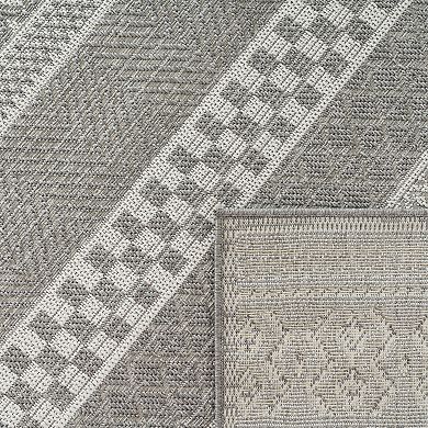 Modern Outdoor Rug for Patio Bohemian Ornaments