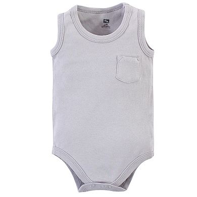 Hudson Baby Infant Boy Cotton Sleeveless Bodysuits 5pk, Sailor Dog