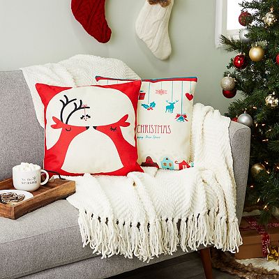 Kohls decorative christmas chomping pillows