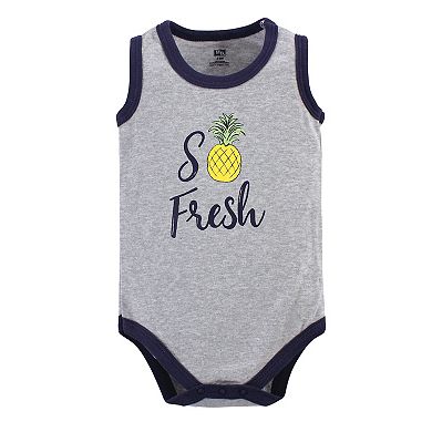 Infant Boy Cotton Sleeveless Bodysuits 5pk
