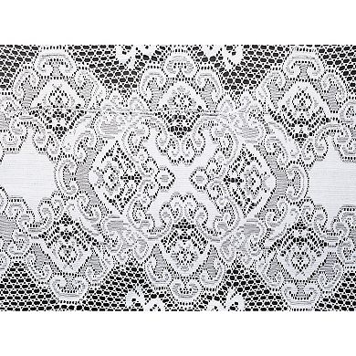 White Lace Tablecloth for Rectangular Tables, Vintage Style for Wedding, 60x97"