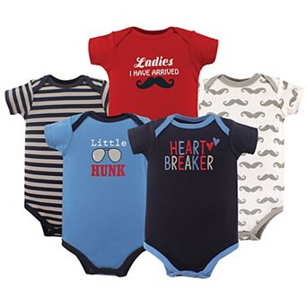Baby Boy Cotton Bodysuits 5 pk