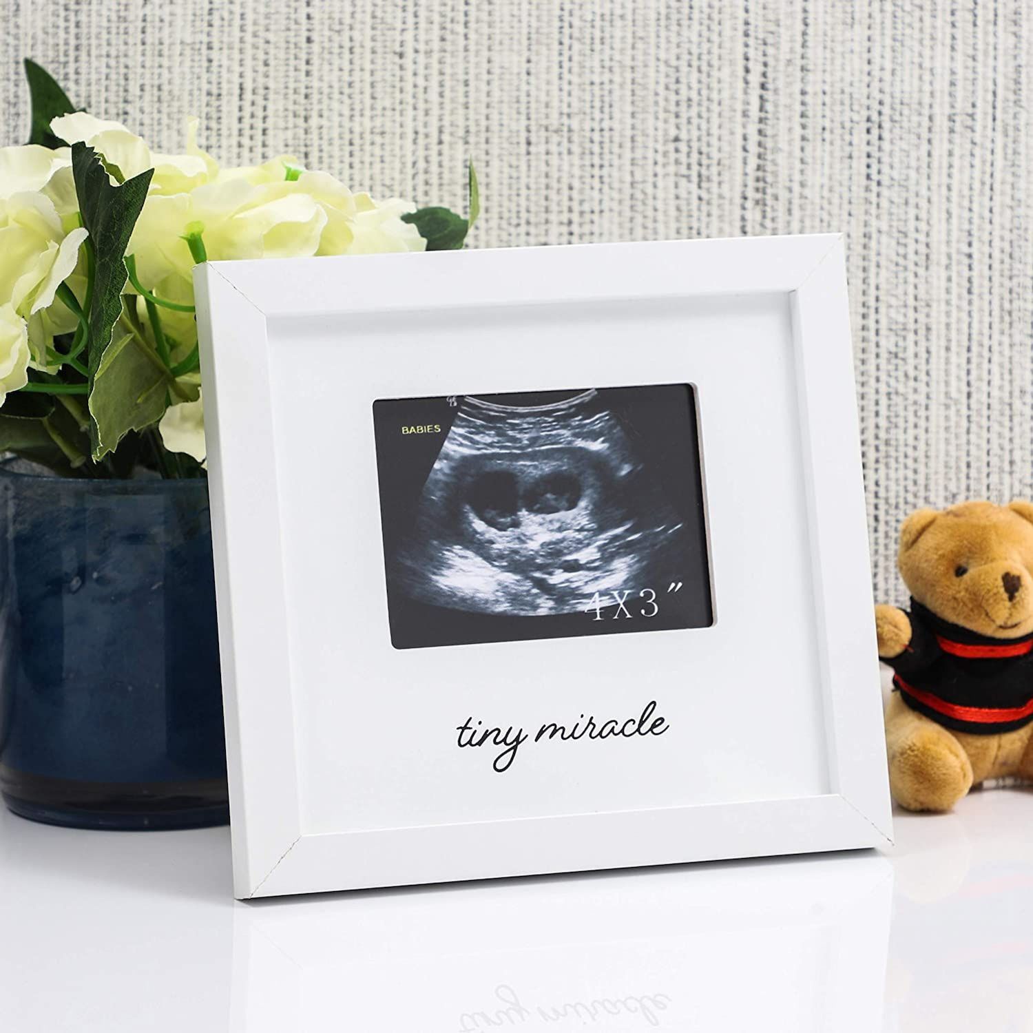 thumbnail image 2 of Little Blossoms By Pearhead Keepsake Chalkboard Baby Ultrasound Picture 2 of 11