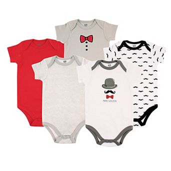 Infant Boy Cotton Bodysuits 5 pk
