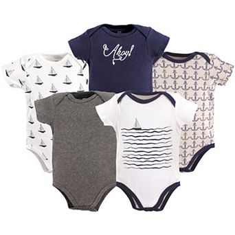 Infant Boy Cotton Bodysuits 5 pk