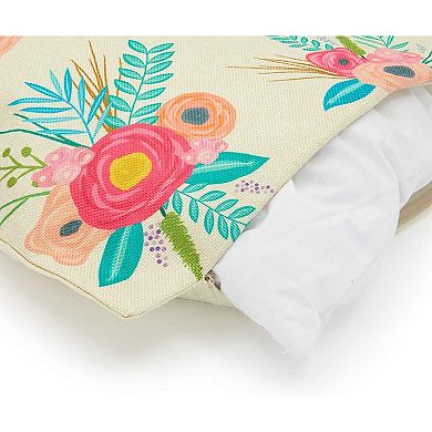4x Easter Bunny Hello Spring Throw Pillow Covers Cushion Cases 4 Designs, 17"