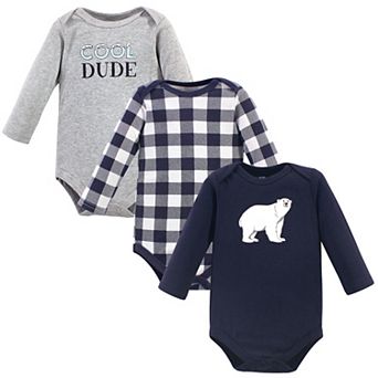 Infant Boy Cotton Long-sleeve Bodysuits