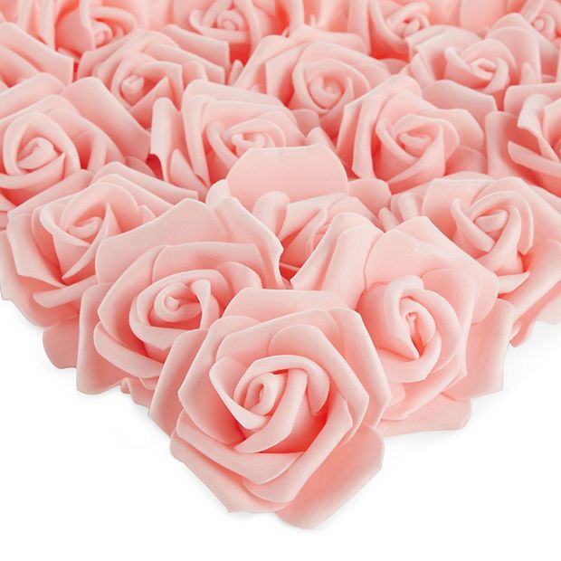 Fake pink roses bulk discount