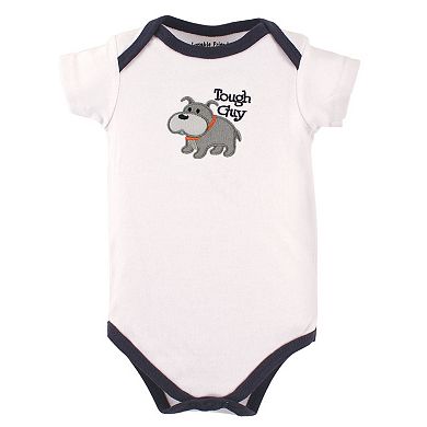 Luvable Friends Baby Boy Cotton Bodysuits 5pk, Dog, 3-6 Months