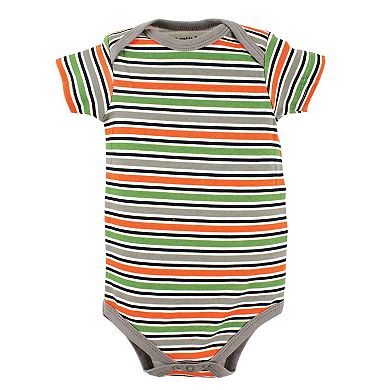 Luvable Friends Baby Boy Cotton Bodysuits 5pk, Dog, 3-6 Months