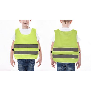 2-pcs Kids Reflector Vests, Outdoor Night Activity, Construction Worker Costume