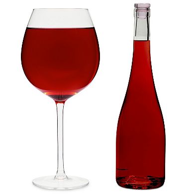 Huge 25oz XL Wine Glass That Holds a Bottle of Wine for Champagne, Mimosas, Holiday Parties, Novelty Birthday Gift (750 ml)