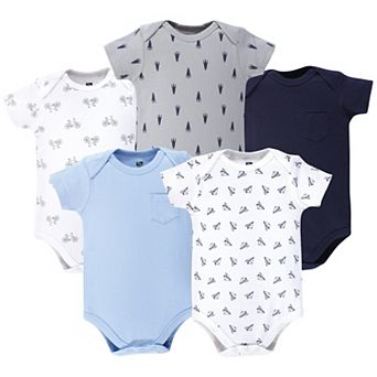 Infant Boy Cotton Bodysuits 5 pk