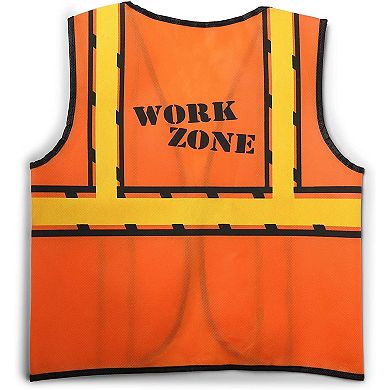 Construction Worker Costumes for Kids, Includes Vests and Hats (6 Sets)