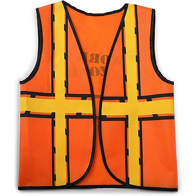 Construction Worker Costumes for Kids, Includes Vests and Hats (6 Sets)