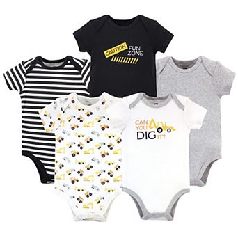 Infant Boy Cotton Bodysuits 5 pk